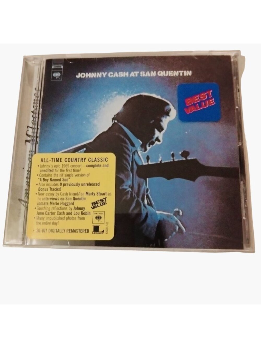 Johnny Cash At San Quentin 1969 Concert Remastered CD Album